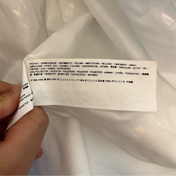 Desigual White‎ Floral Embroidered Puffer Jacket XS - Picture 6 of 8